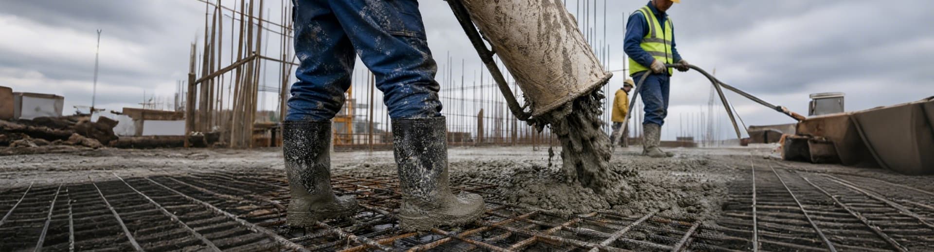 Wet construction and industrial work environment for waterproof work boot selection
