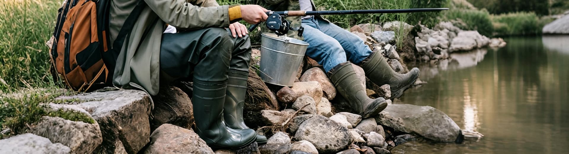 Bottes impermeables pour peche, aquaculture et travail sur sol humide